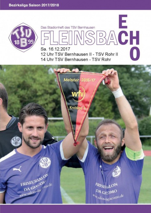 Fleinsbachecho Sa. 16.12.2017 gegen TSV Rohr