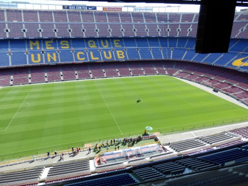 C-Juniorinnen zu Besuch im Camp Nou des FC Barcelona