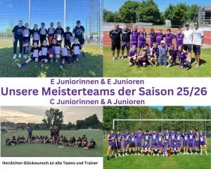 4 Meisterschaften der Jugend zu feiern