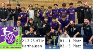 U17 B1 & B2-Junioren - erfolgreich beim Hallenturnier TSV Harthausen