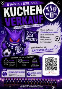 💜 Kuchenverkauf für unser Trainingslager