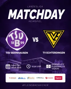 Zum Landesligaauftakt Derby gegen den TVE